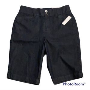 NWT Christoper Banks size 12 denim navy shorts. 13 inch rise. High waisted